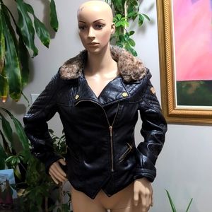 Coogie PVC black Moto Jacket